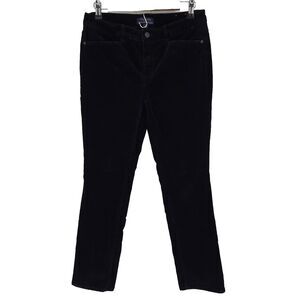 Talbots Simply Flattering 5 Pocket Black Corduroy Straight Leg 6